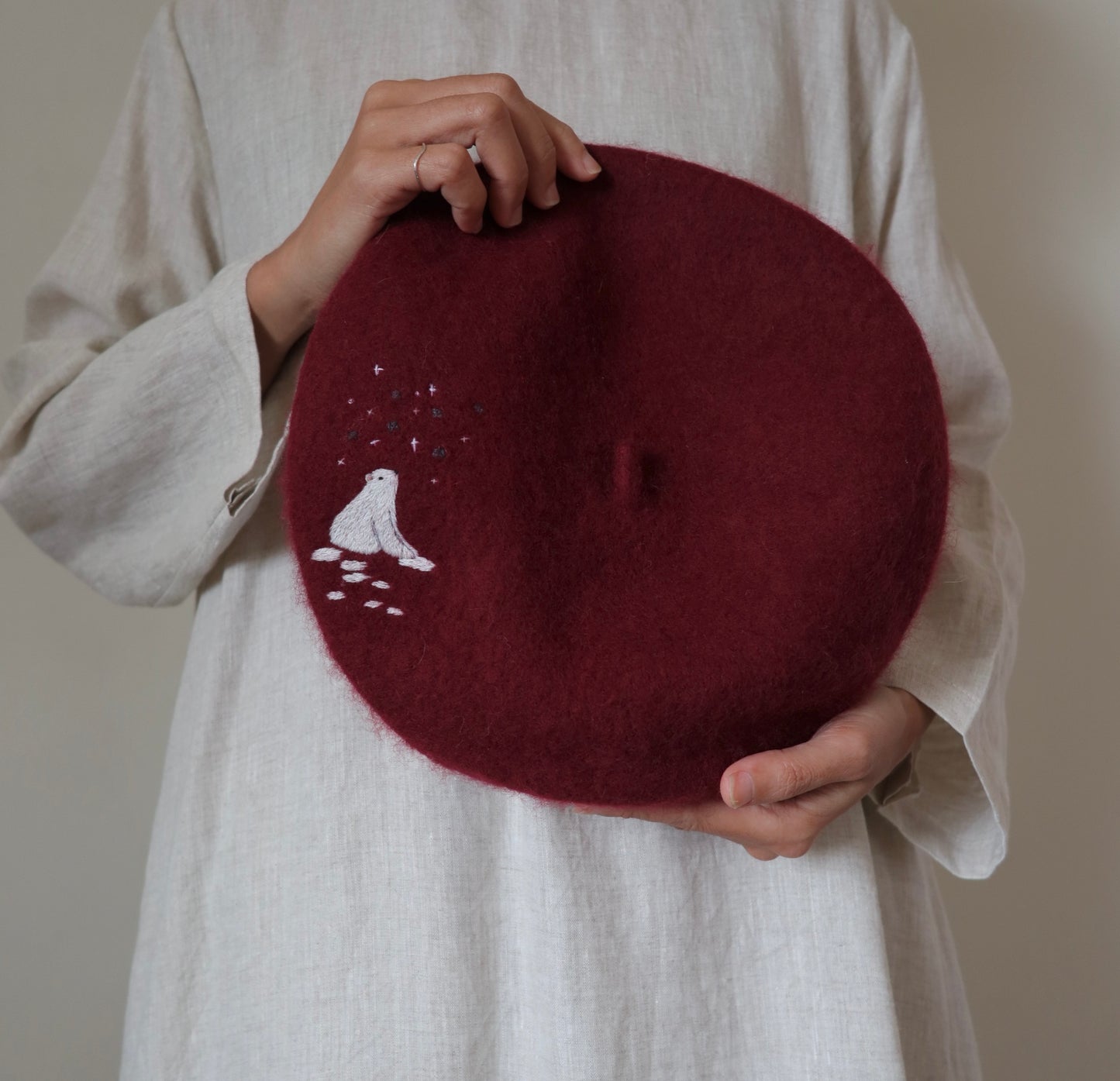 動物系列|手刺繡羊毛帽