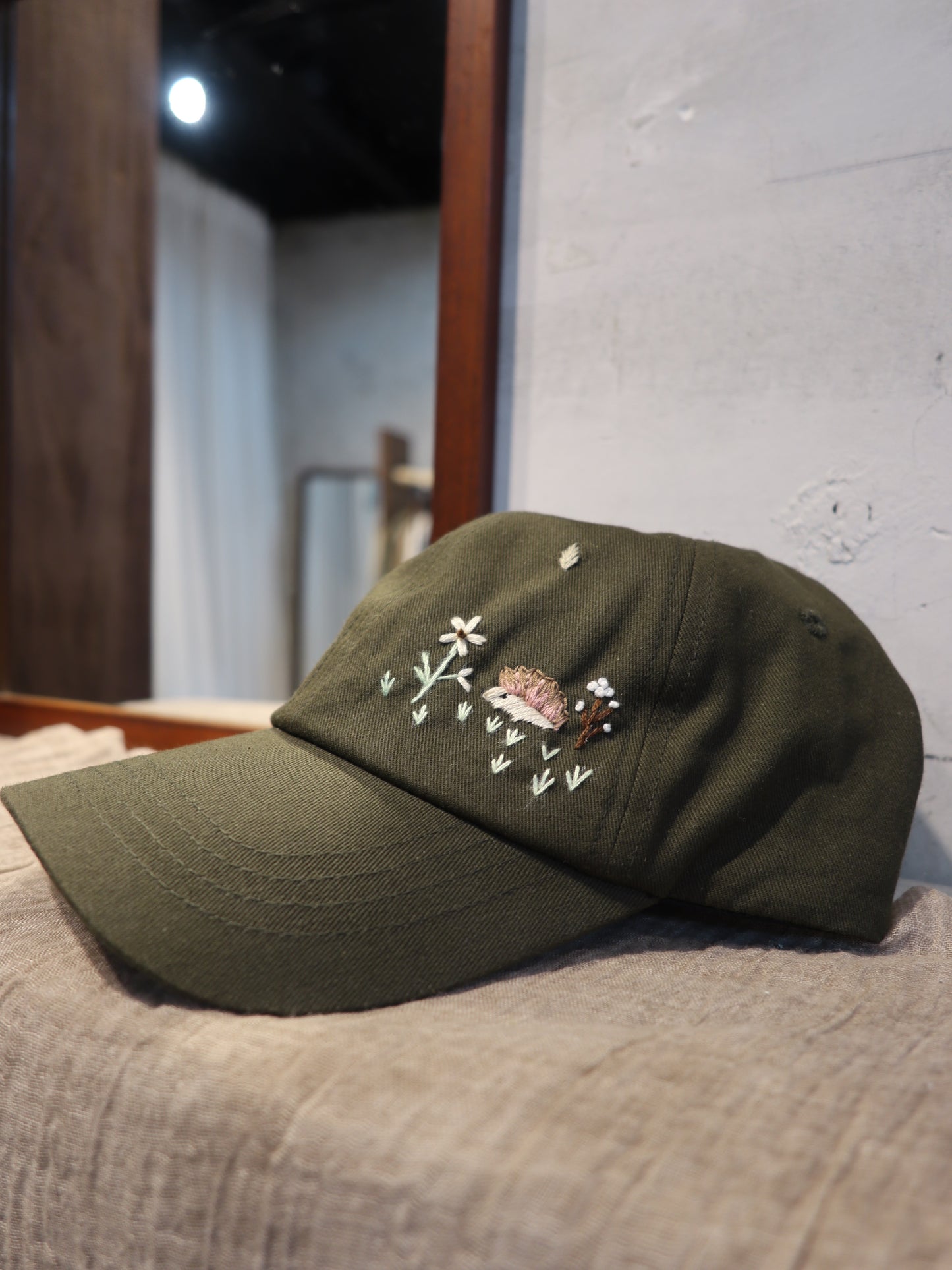 小刺蝟手刺繡棒球帽|Basic Version