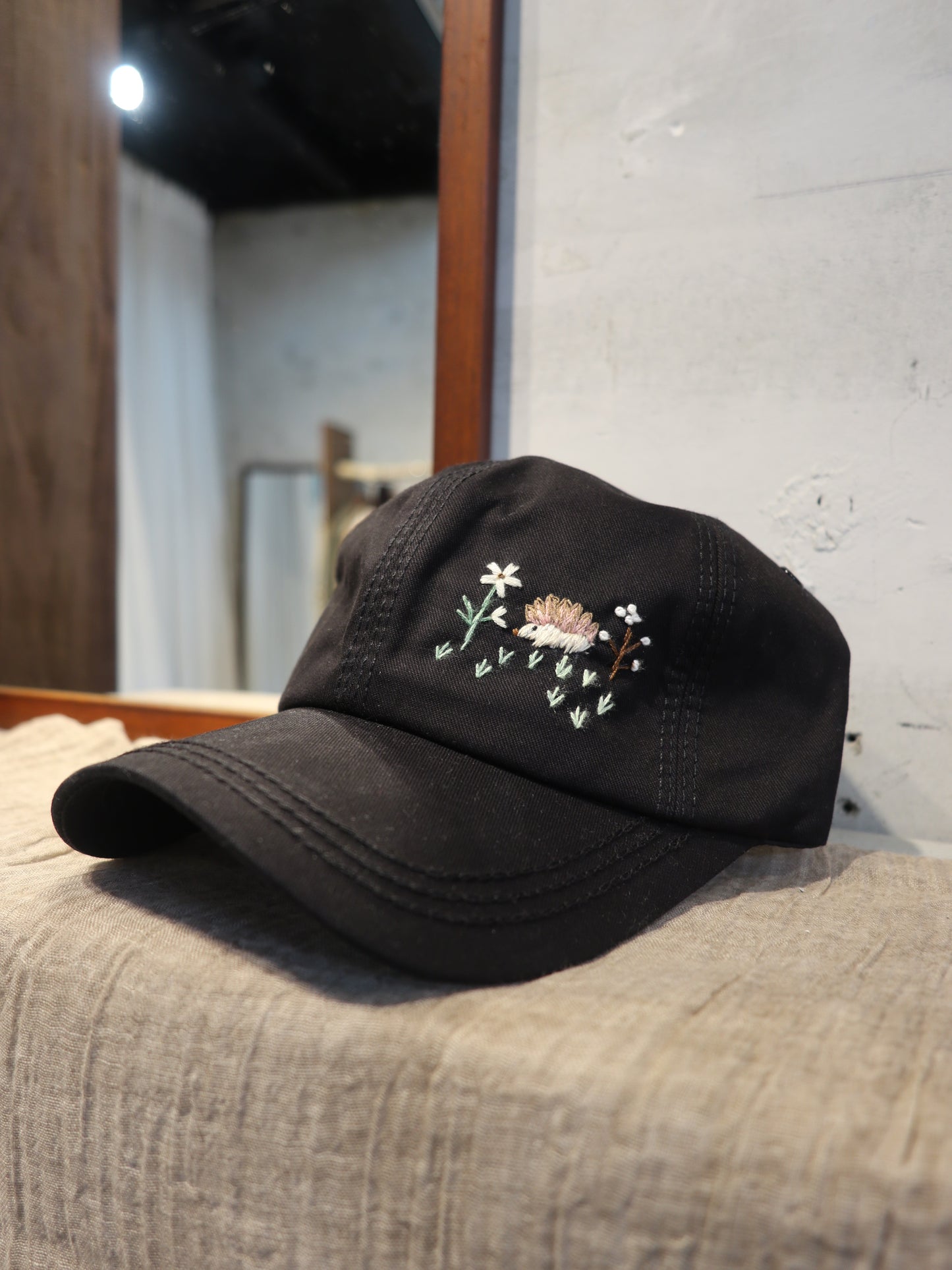 小刺蝟手刺繡棒球帽|Basic Version
