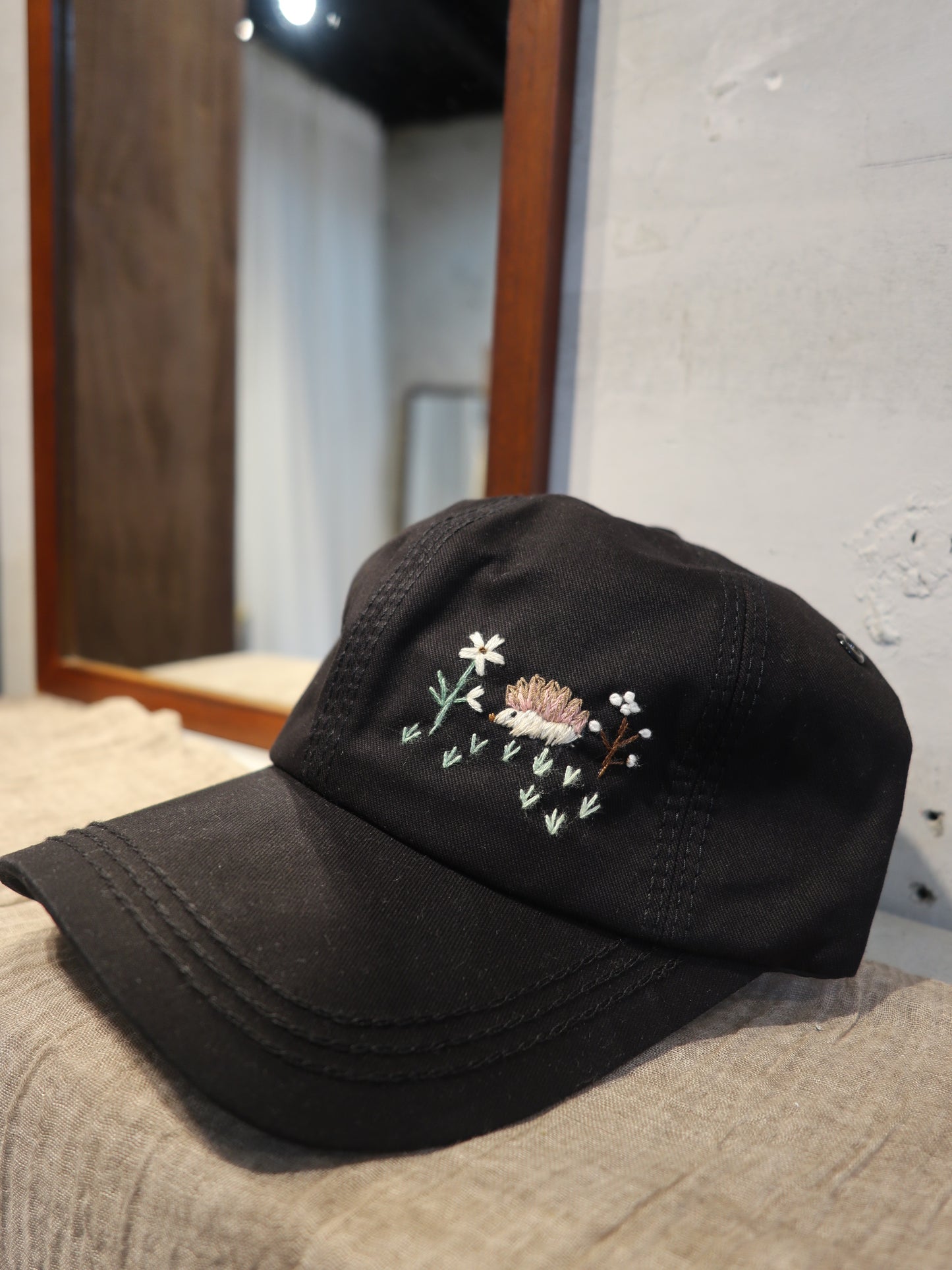 小刺蝟手刺繡棒球帽|Basic Version