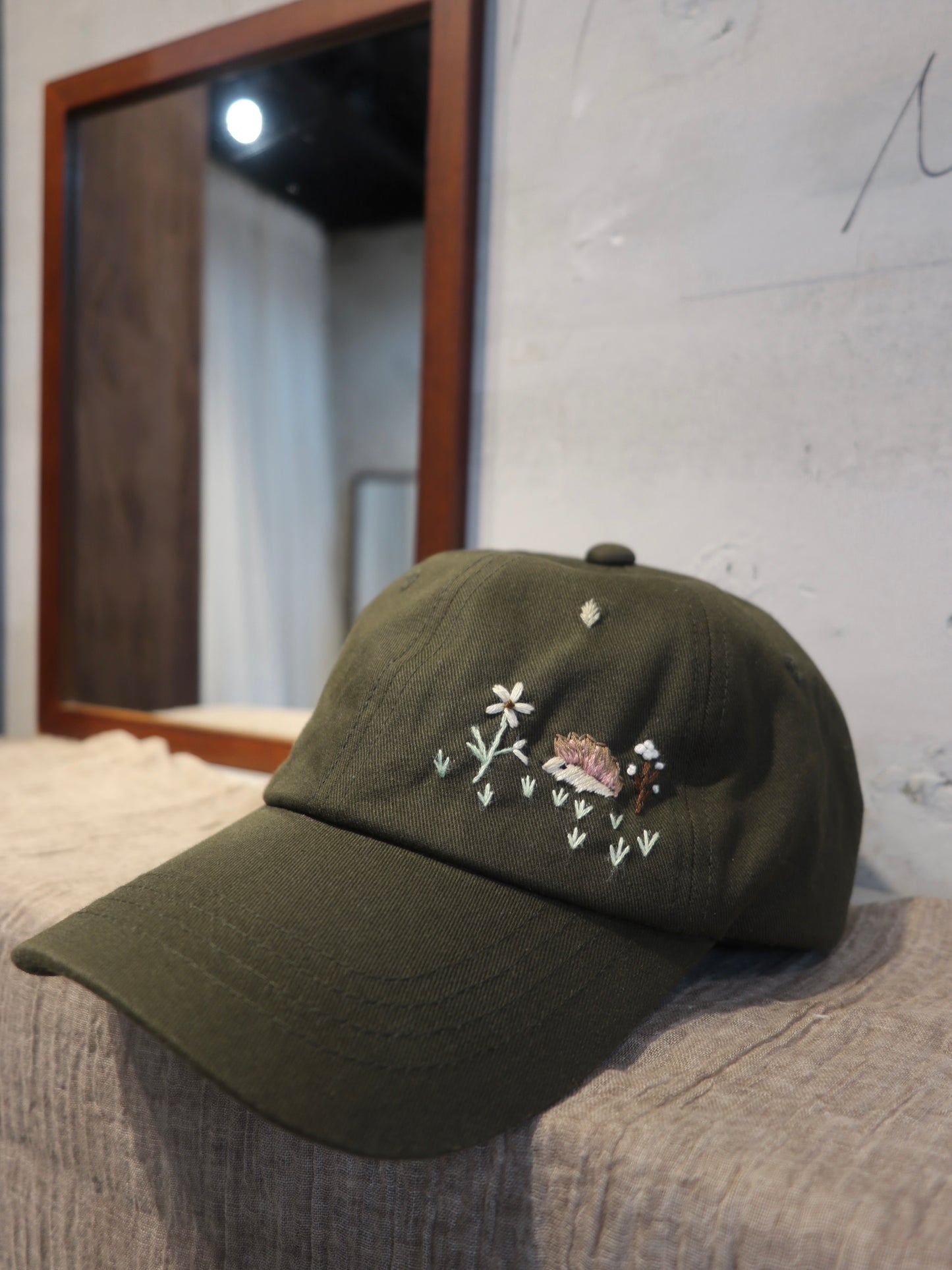 小刺蝟手刺繡棒球帽|Basic Version