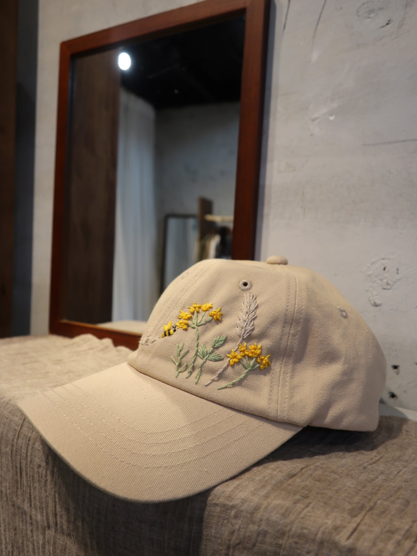 花卉手刺繡棒球帽|Basic Version