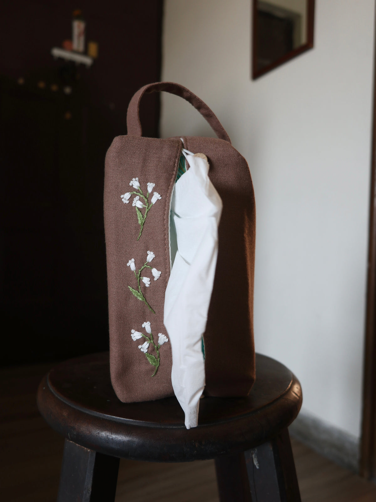 新款｜手刺繡面紙套/衛生棉套/Tissue Box