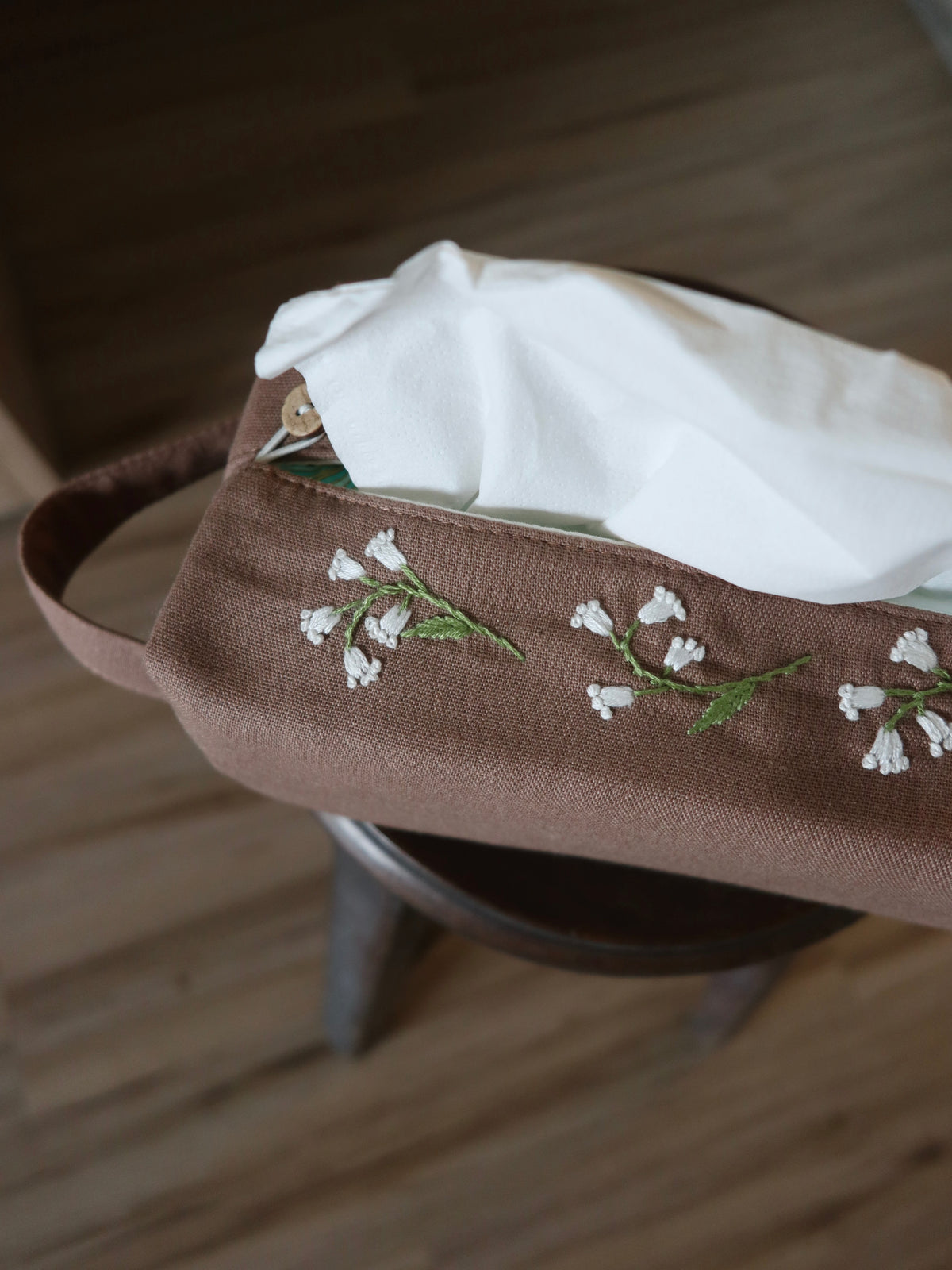 新款｜手刺繡面紙套/衛生棉套/Tissue Box