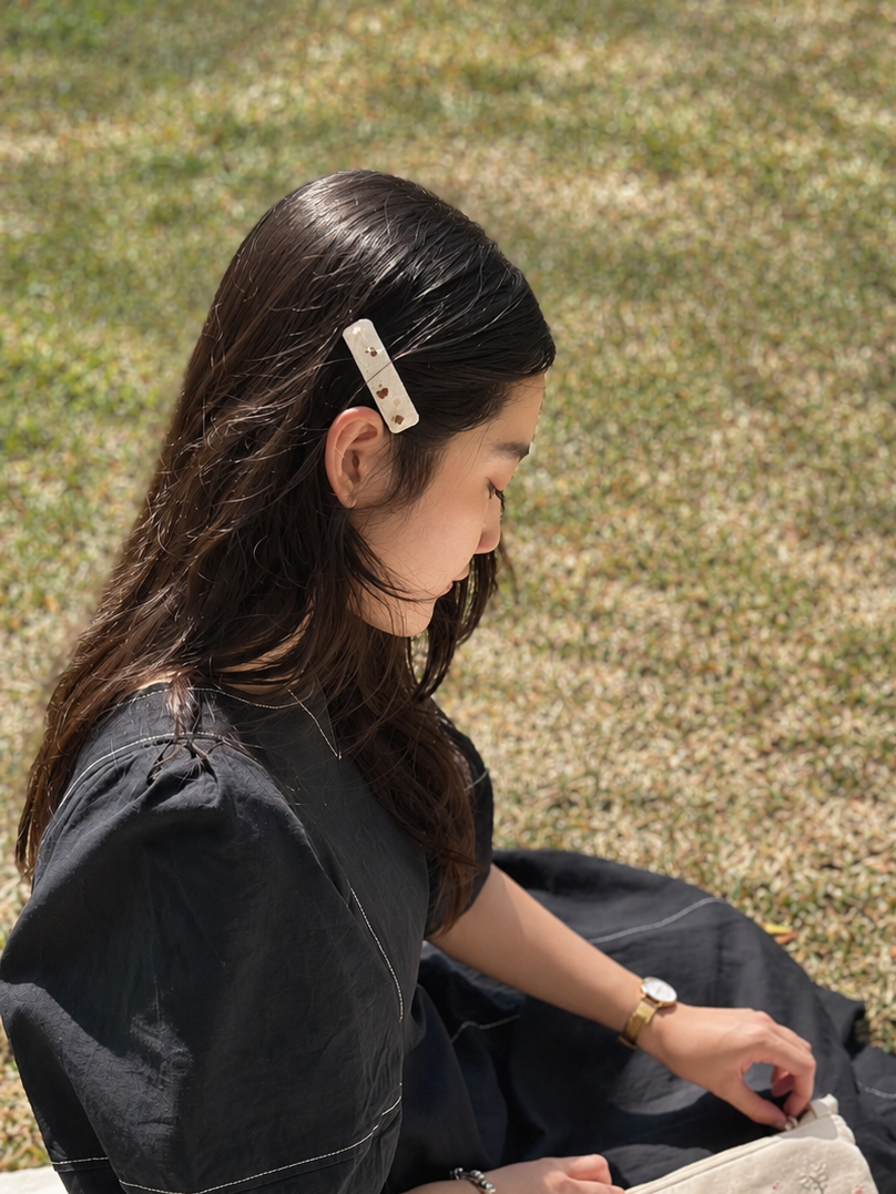 花間刺繡BB髮夾 Among the Flowers Hairclip
