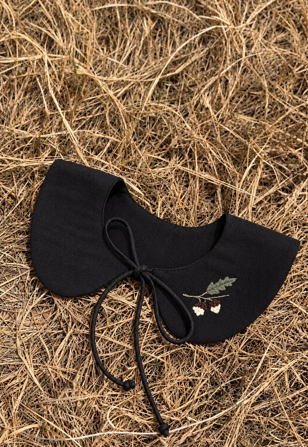 橡子手刺繡彼得潘領片｜小孩款 Little Acorn Peter Pan Collar
