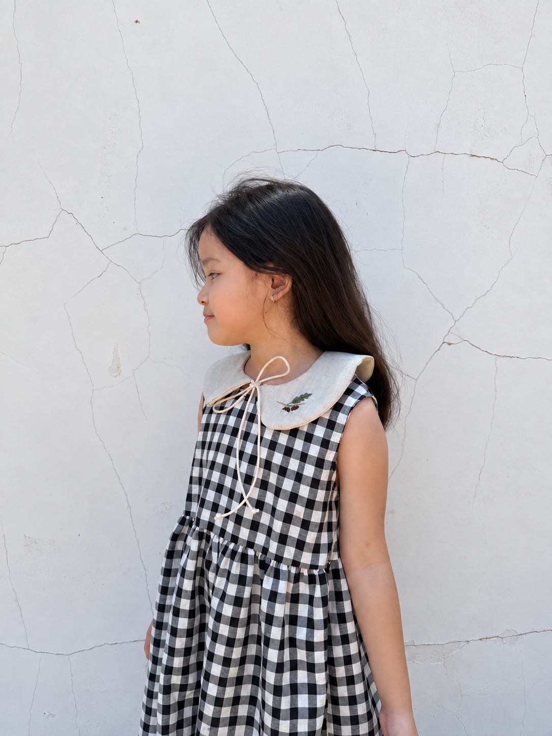 橡子手刺繡彼得潘領片｜小孩款 Little Acorn Peter Pan Collar