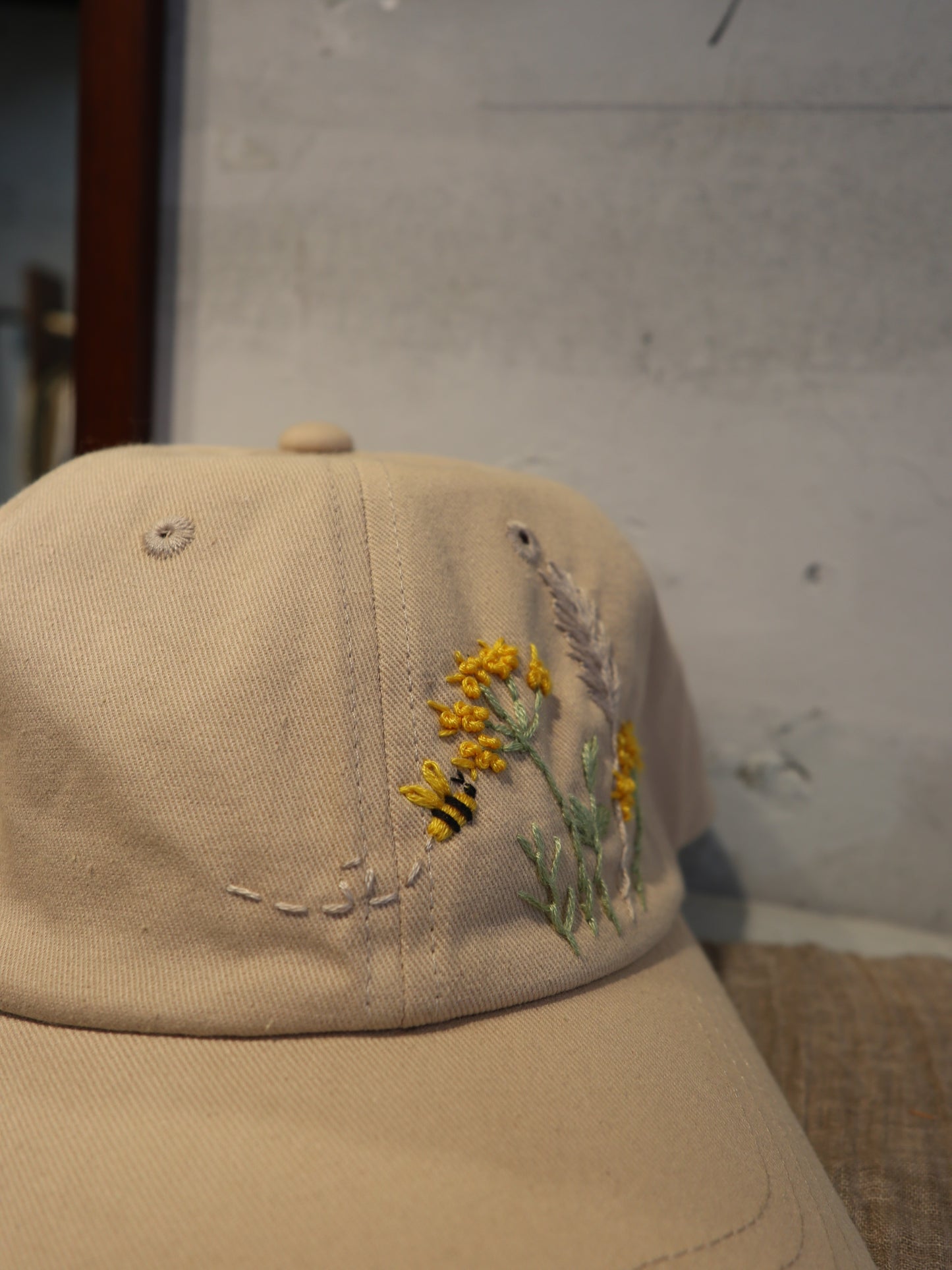 花卉手刺繡棒球帽|Basic Version