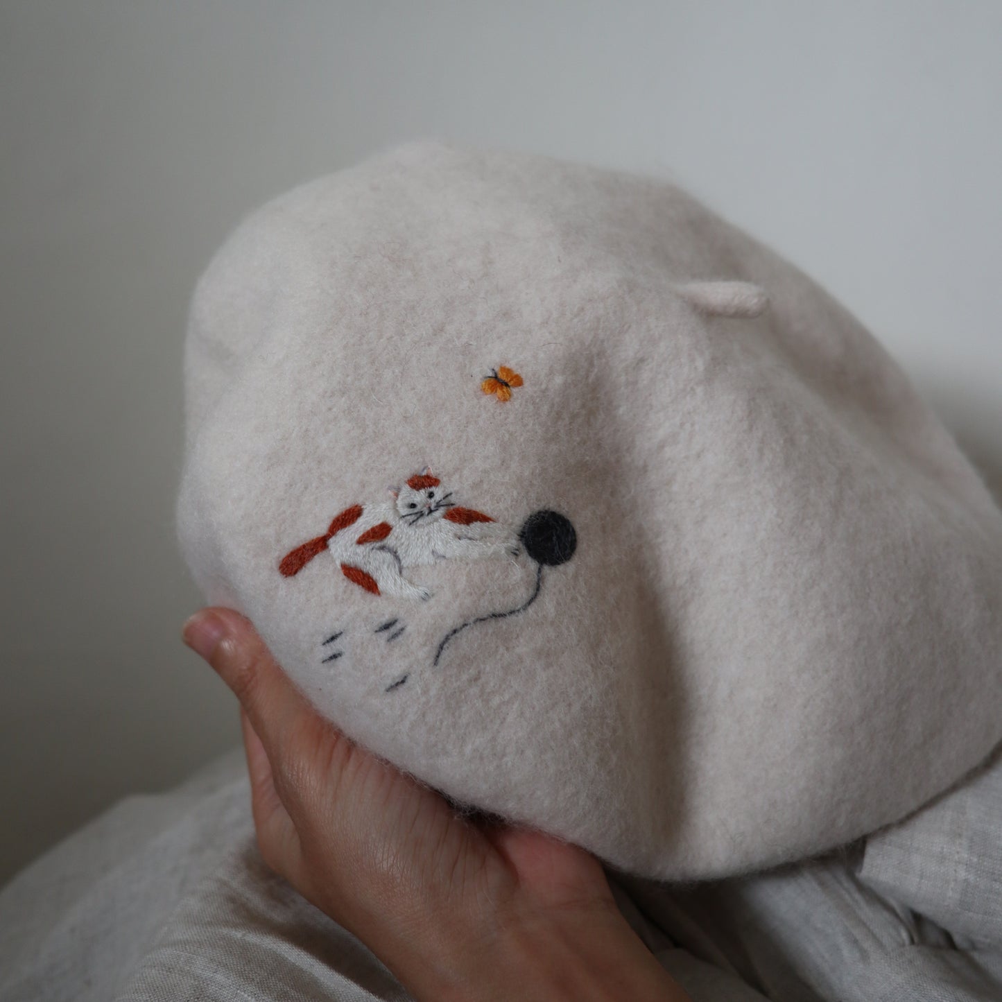 動物系列｜手刺繡羊毛帽