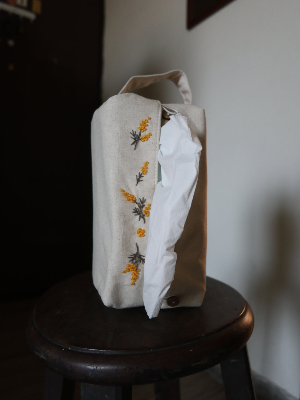 新款｜手刺繡面紙套/衛生棉套/Tissue Box