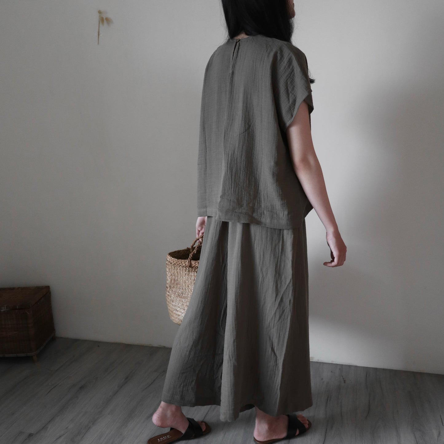 雙層棉紗寬褲|Culottes Pant| Relaxed Collection| An-Concept