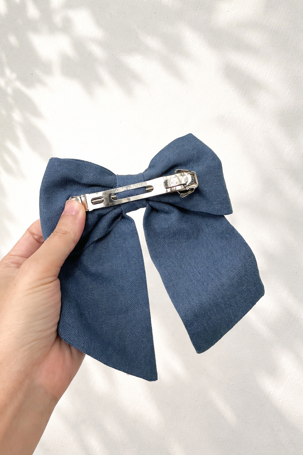 花卉手刺繡蝴蝶結髮飾