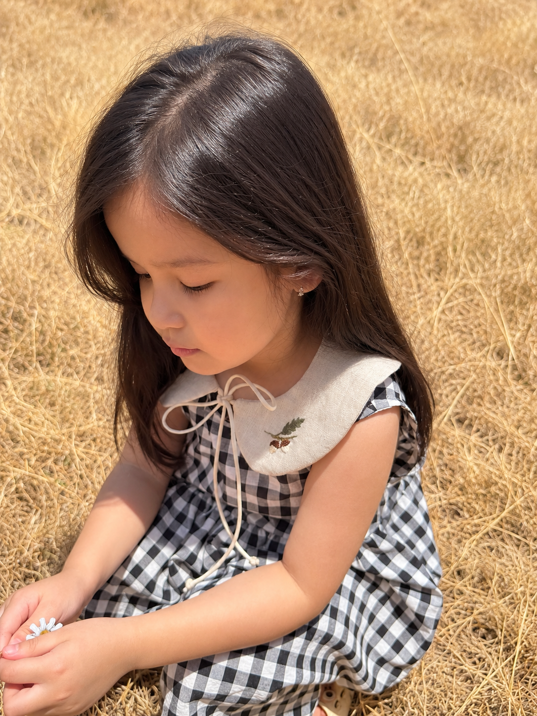 橡子手刺繡彼得潘領片｜小孩款 Little Acorn Peter Pan Collar