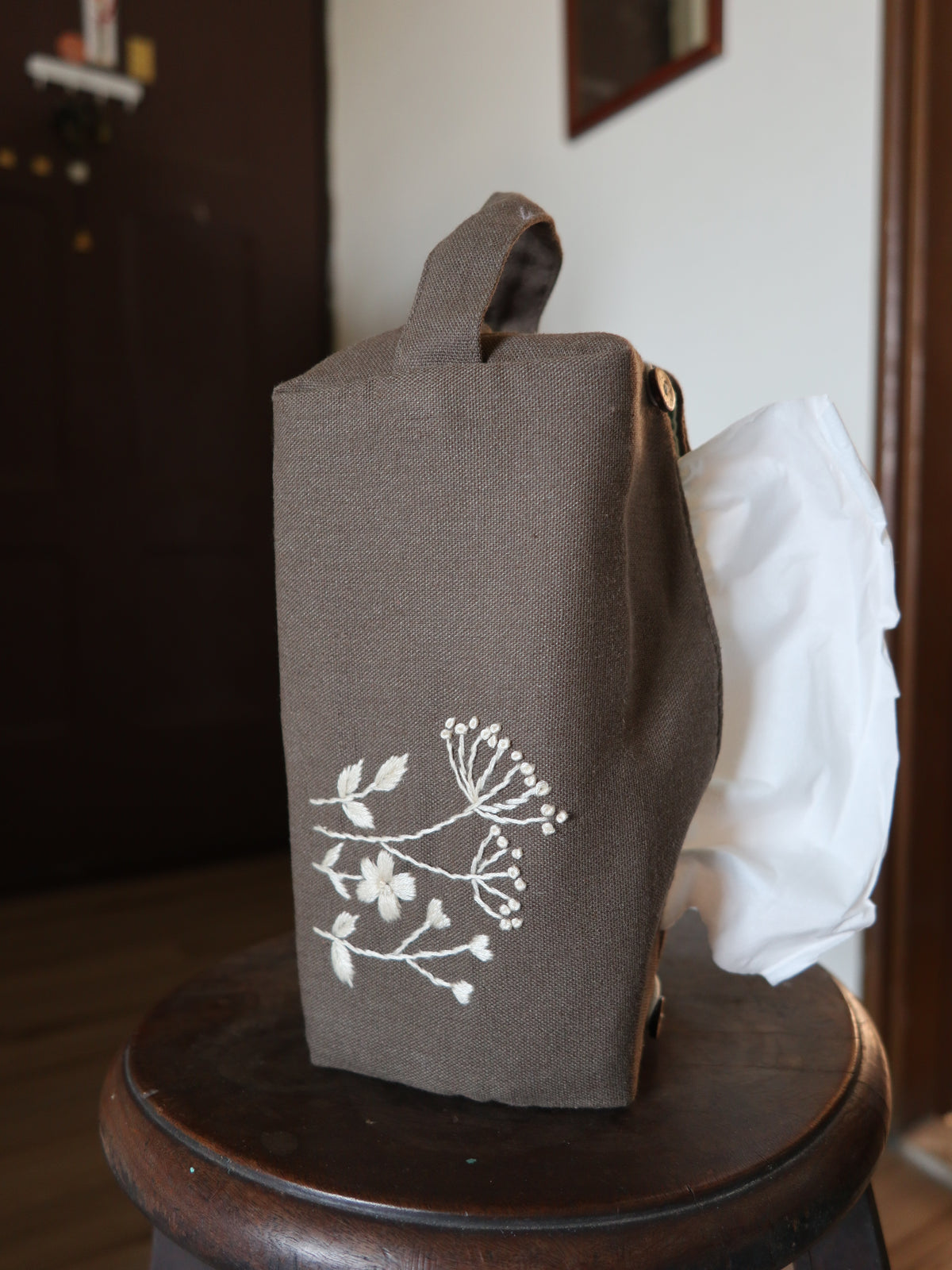 新款｜手刺繡面紙套/衛生棉套/Tissue Box