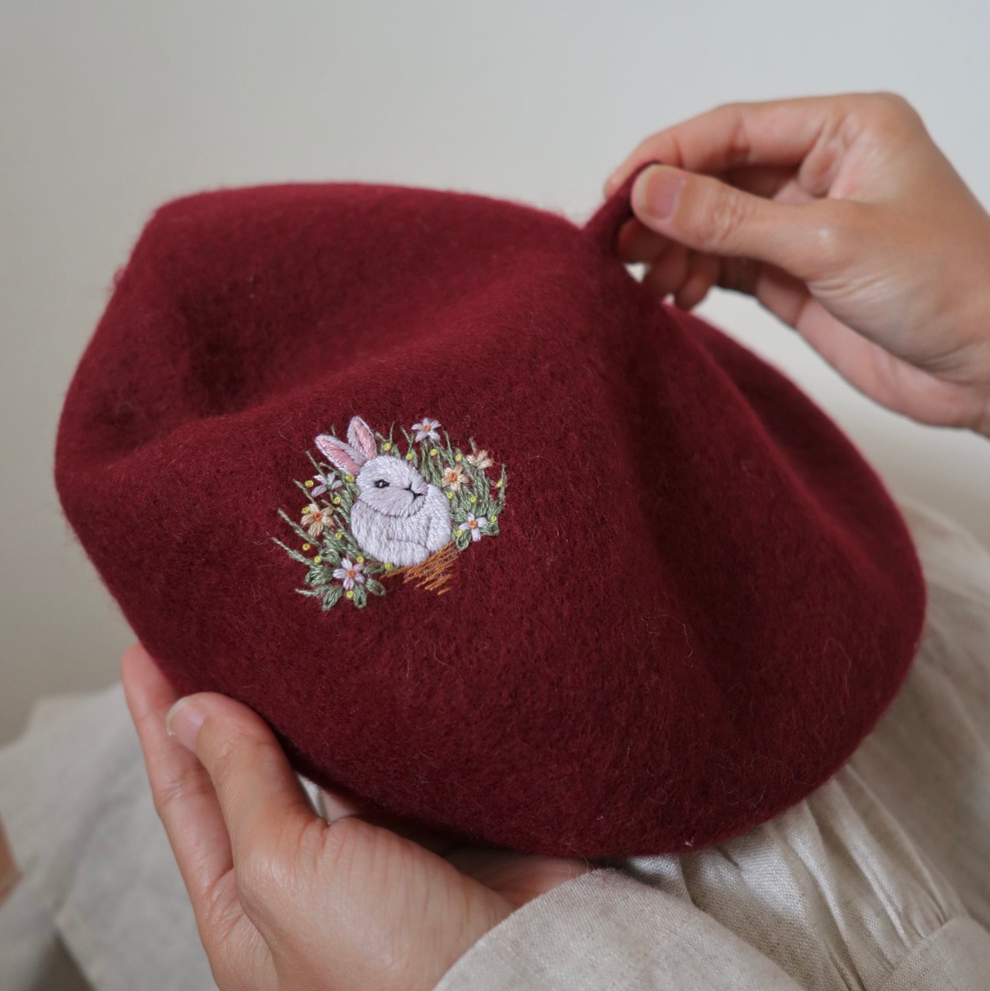 動物系列｜手刺繡羊毛帽
