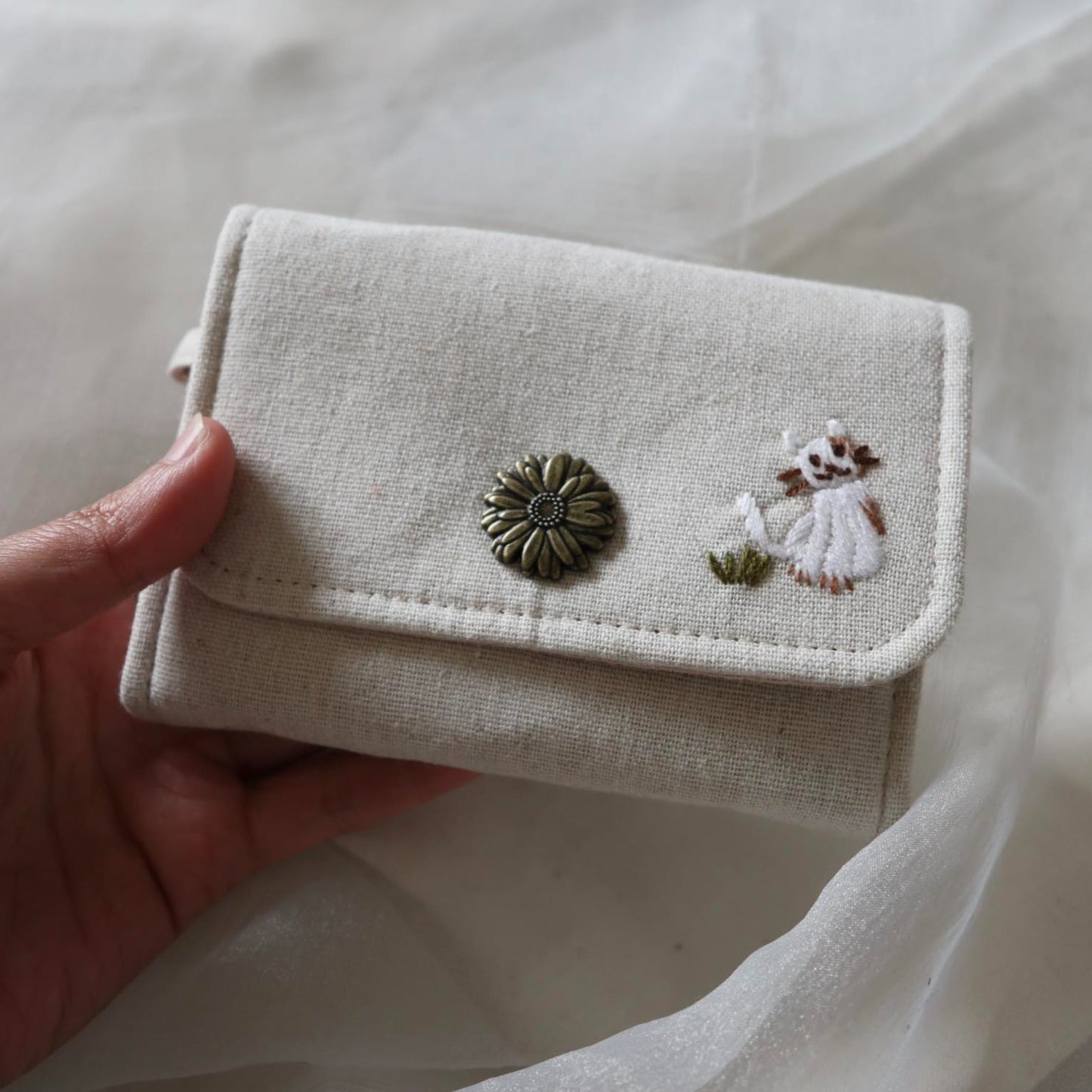 手刺繡小錢包| Little Wallet